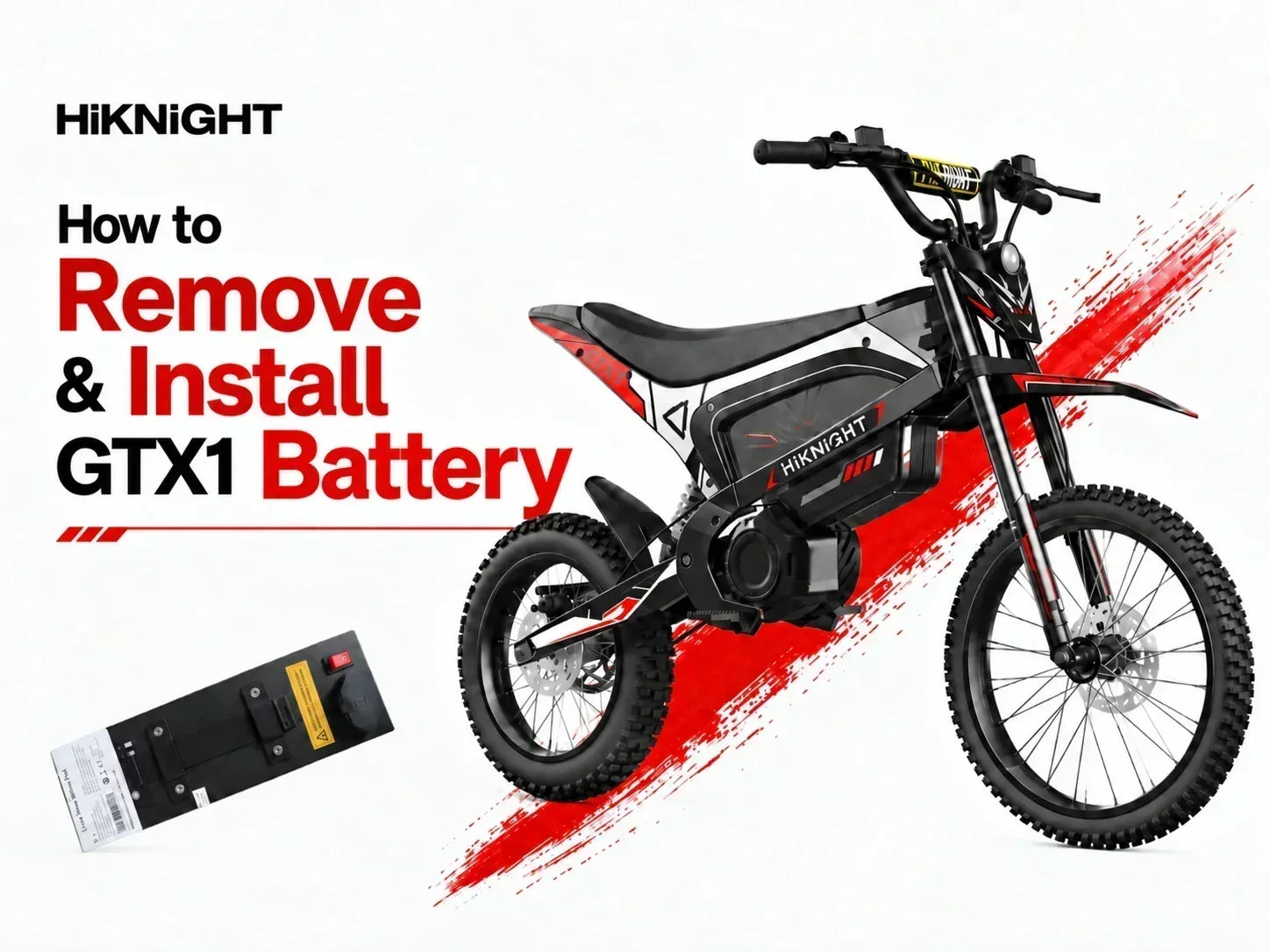 GTX1 Remove and Install Battery