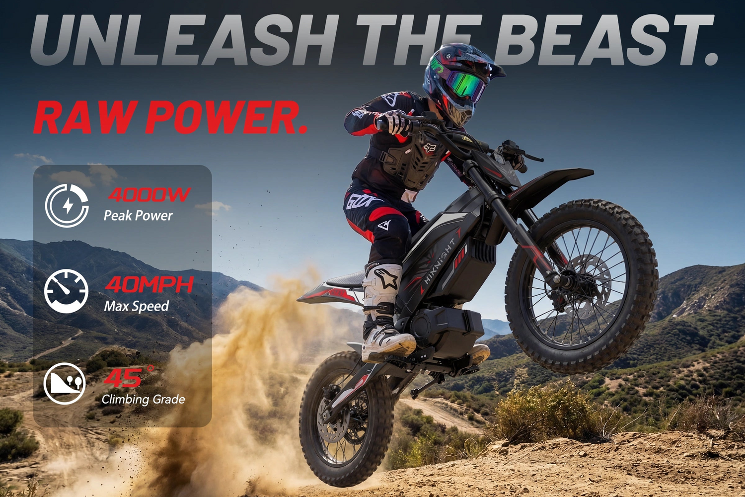HiKNiGHT GTX1: A Compact High-Power Electric Dirt Bike Beast