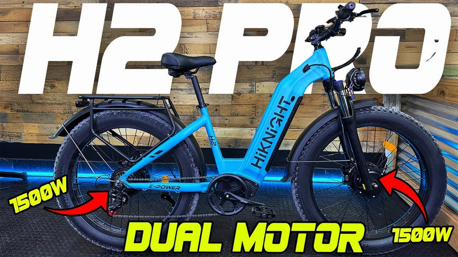 H2PRO 3000W Dual Motor Low-Step Electric Bike | Fat Tire E-Bike for Adults