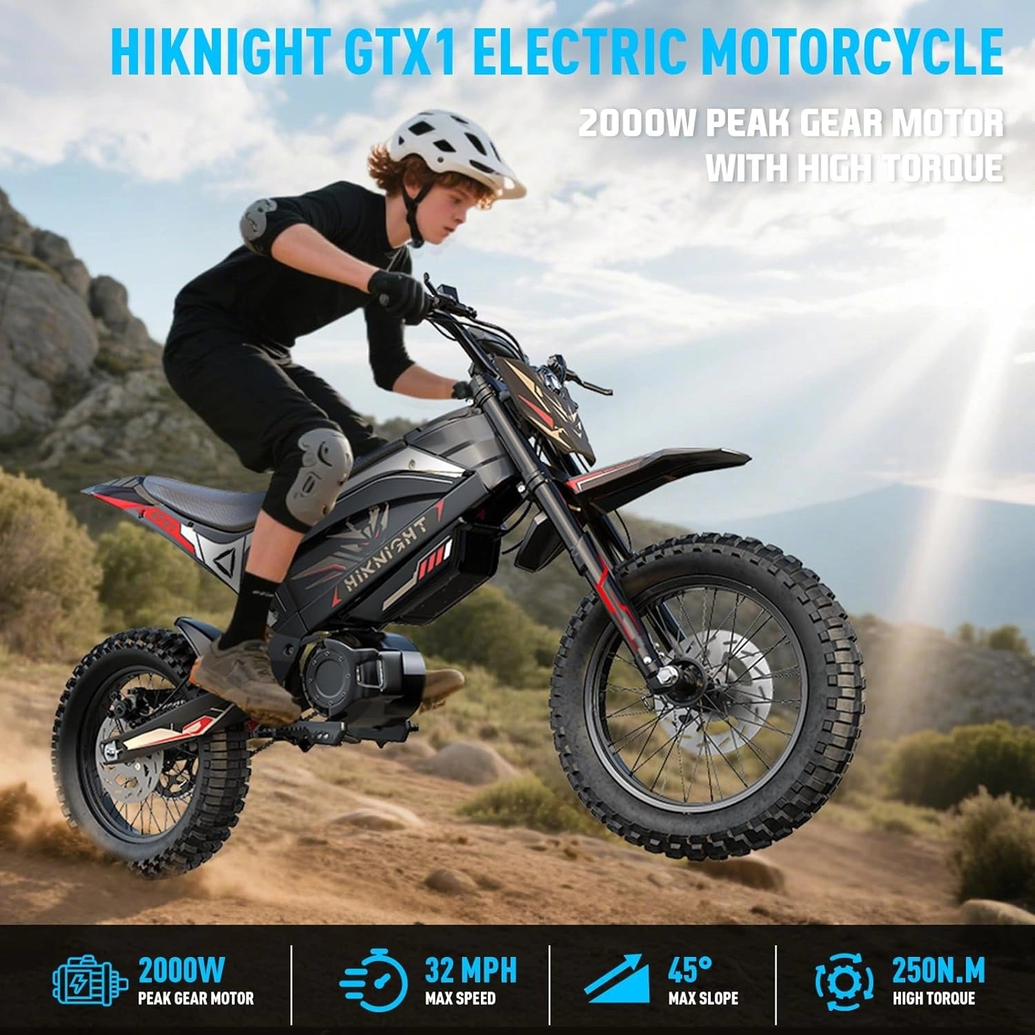 HiKNIGHT™ GTX1 Electric Dirt Bike