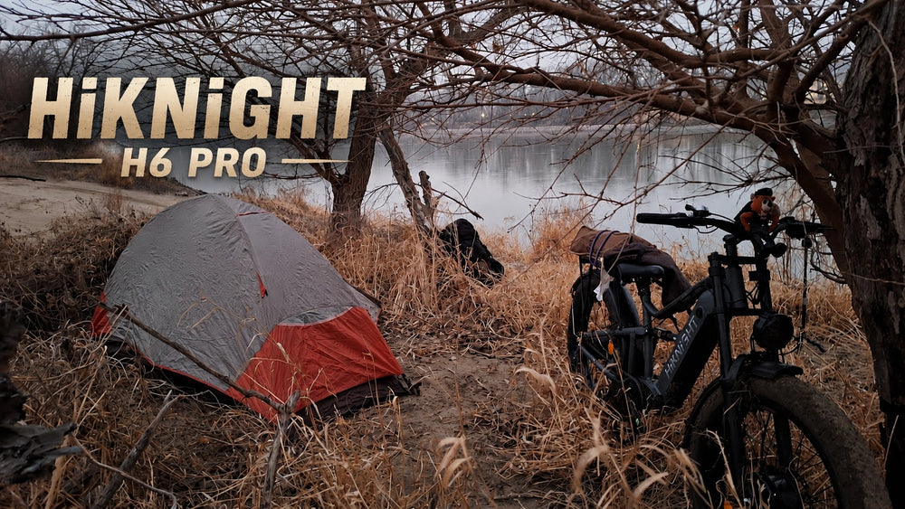 SIMPLE NIGHT CAMPING ON THE RIVER an range test on hiknight h6 pro ebike