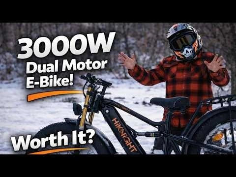 Dual Motor E-Bike in the Snow – Feel the Ultimate Speed!